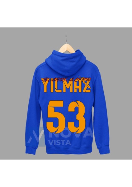 Biy Store Barış Alper 53 Numara Futbol Forma Baskılı Unisex Kapüşonlu Spor Sweatshirt