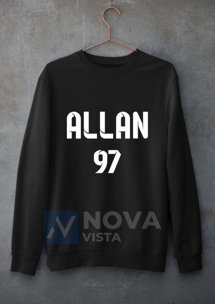 Biy Store Allan Saint-Maximin Sırt Yazı Forma Baskılı Unisex Bisiklet Yaka Yeşil Kışlık Sweatshirt