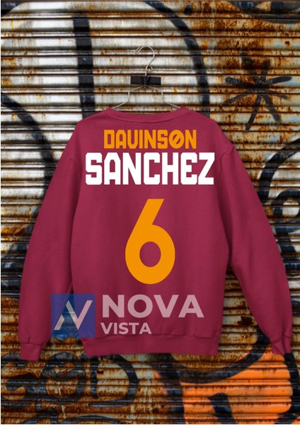 Biy Store Davinson Sanchez 6 Numara  Futbol Forma Baskılı Unisex Bisiklet Yaka Spor Sweatshirt