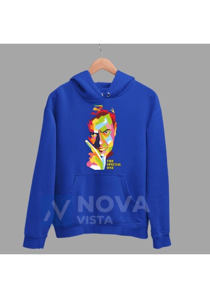 Biy Store Jose Mourinho The Special One Forma Baskılı Unisex Kapüşonlu Kırmızı Kışlık Sweatshirt