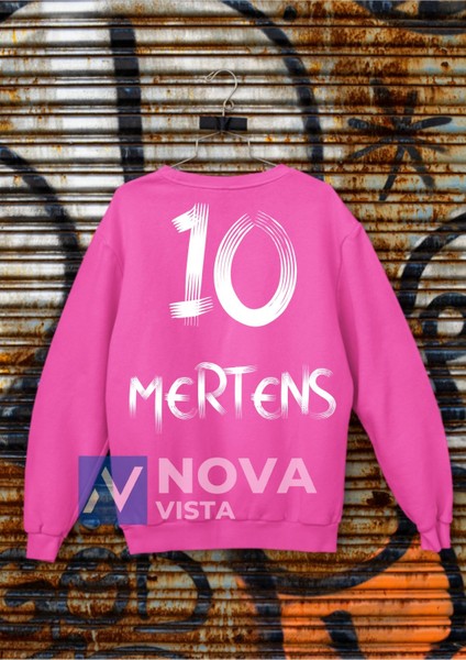 Biy Store Dries Mertens Futbol 10 Numara Forma Baskılı Unisex Bisiklet Yaka Spor Sweatshirt