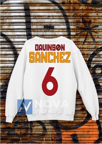 Davinson Sanchez 6 Numara Futbol Forma Baskılı Unisex Bisiklet Yaka Spor Sweatshirt