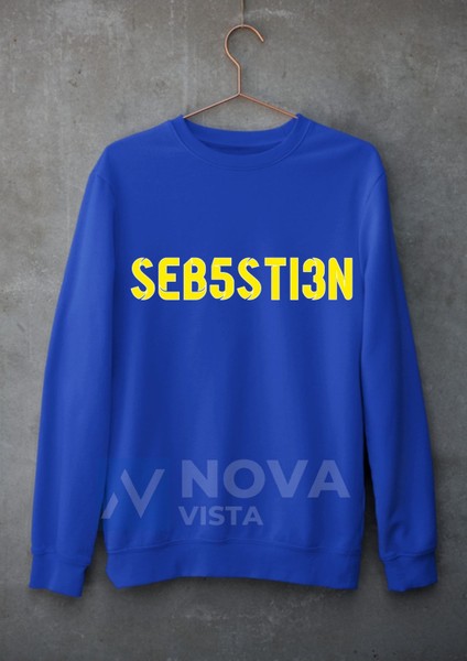 Sebastian Szymanski Sırt Yazı Forma Baskılı Unisex Bisiklet Yaka Gri Kışlık Sweatshirt fiyatları