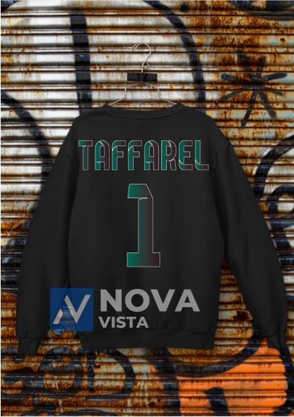 Biy Store Claudio Taffarel 1 Numara Futbol Forma Sırt Baskılı Unisex Pembe Bisiklet Yaka Spor Sweatshirt