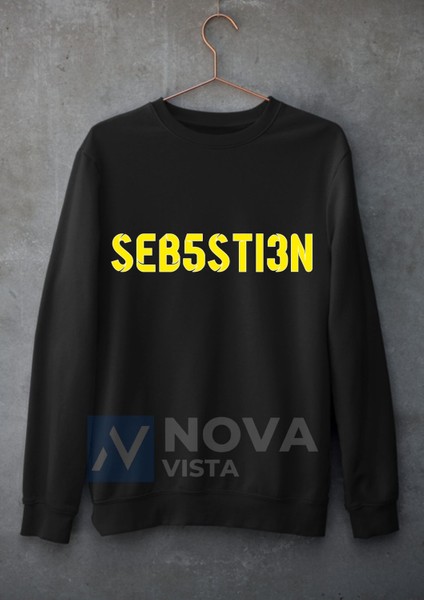 Biy Store Sebastian Szymanski Sırt Yazı Forma Baskılı Unisex Bisiklet Yaka Gri Kışlık Sweatshirt