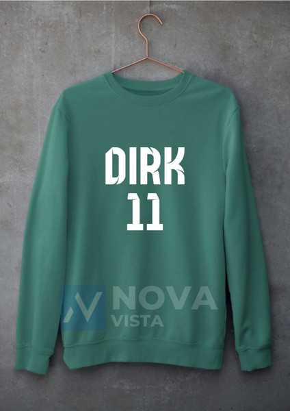 Biy Store Dirk Kuyt Sırt Yazı Forma Baskılı Unisex Bisiklet Yaka Beyaz Kışlık Sweatshirt