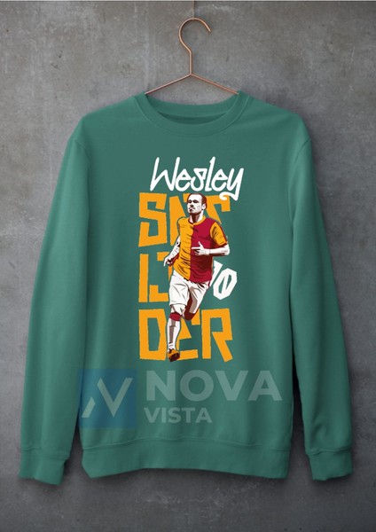 Biy Store Wesley Sneijder Futbol 10 Numara Efsane Forma Baskılı Unisex Bisiklet Yaka Spor Sweatshirt