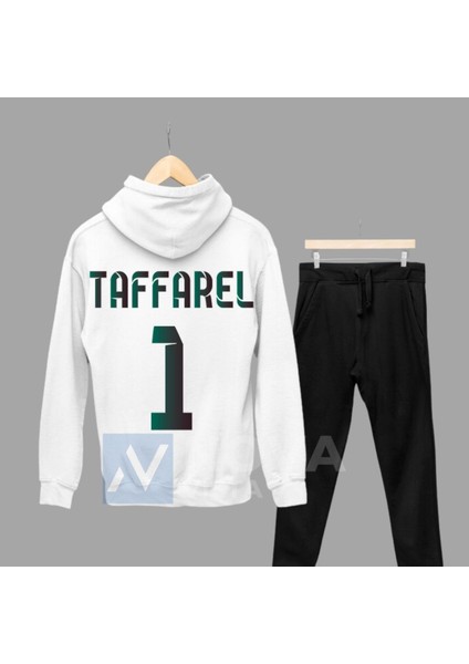 Claudio Taffarel Futbol Forma Sırt Baskılı Unisex Kapüşonlu Spor Sweatshirt Eşofman Takımı