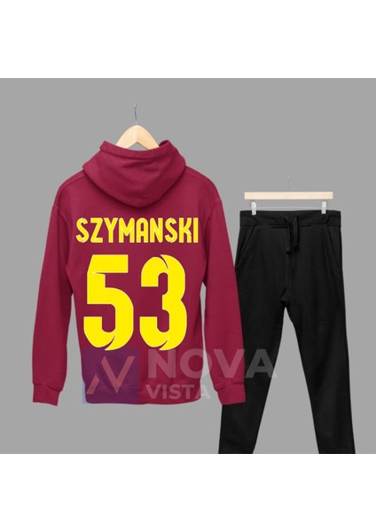 Sebastian Szymanski Sırt Yazı Forma Baskılı Unisex Kapüşonlu Kışlık Sweatshirt Eşofman Takımı