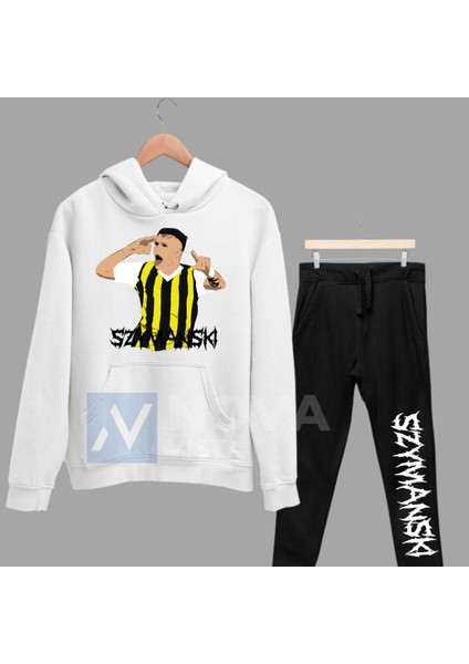 Sebastian Szymanski Fotograf Baskılı Unisex Kapüşonlu Pembe Kışlık Sweatshirt Eşofman Takımı