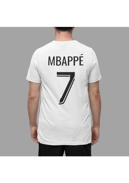 Biy Store Kylian Mbappe Paris 7 Numara Forma Baskılı Unisex Tişört T-Shirt