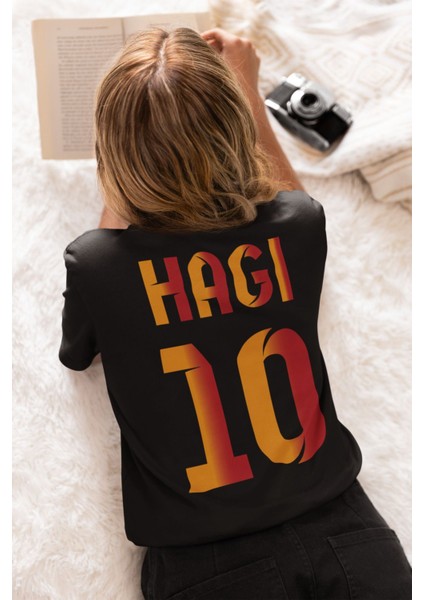 Gheorghe Hagi 10 Numara Efsane Futbol Forma Baskılı Regular Tişört T-Shirt