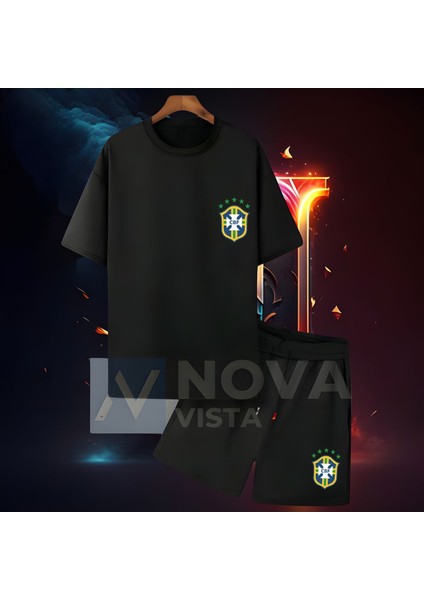 Ronaldinho Brezilya Milli Takım Forma Futbol Kadın Erkek Unisex T-Shirt Tişört Şort Takımı