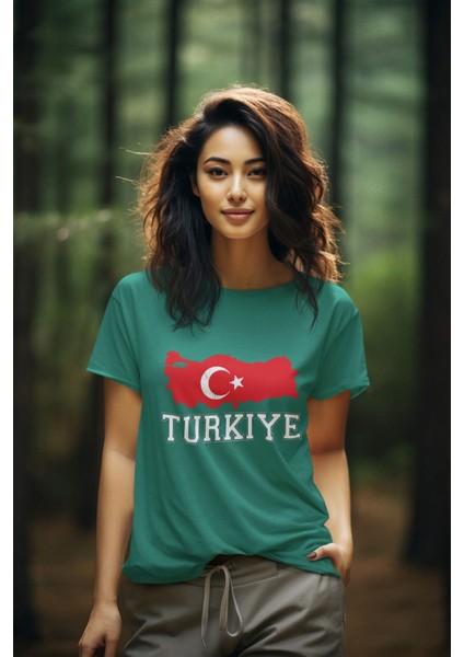 Türkiye Milli Takım Baskılı Futbol Forma Siyah Tişört Kadın Erkek Unisex T-Shirt