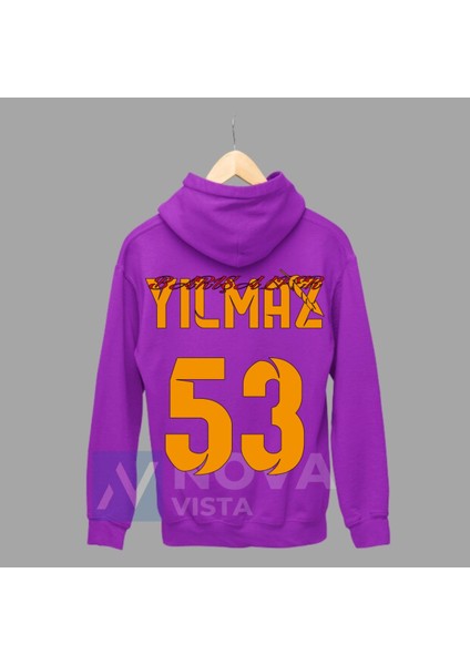 Barış Alper 53 Numara Futbol Forma Baskılı Unisex Kapüşonlu Spor Sweatshirt