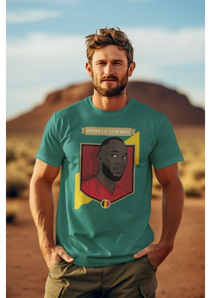 Biy Store Romelu Lukaku Forma Futbol Tisort Kadın Erkek T-Shirt Kırmızı Basic Tişört