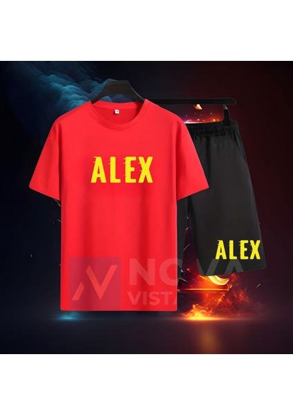 Alex De Souza Efsane Nostalji Forma Baskılı Unisex Tişört T-Shirt Şort Takımı