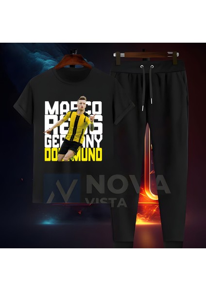 Marco Reus 11 Numara Forma Fotograf Baskılı Unisex Regular Fit Tişört T-Shirt Eşofman Takımı