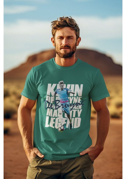 Biy Store Kevin De Bruyne 17 Numara Forma Fotograf Baskılı Unisex Regular Fit Tişört T-Shirt