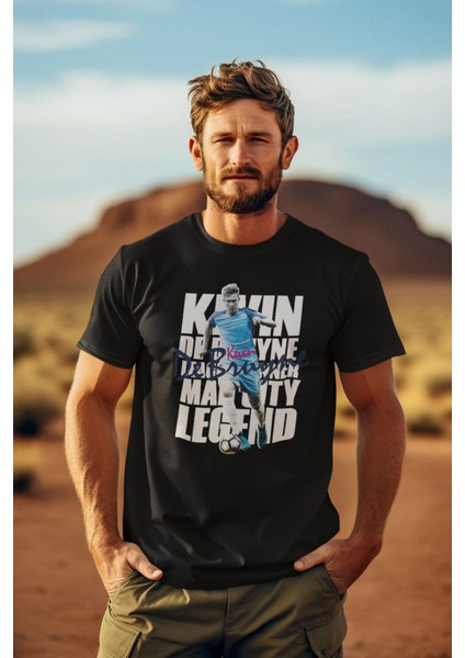 Kevin De Bruyne 17 Numara Forma Fotograf Baskılı Unisex Regular Fit Tişört T-Shirt