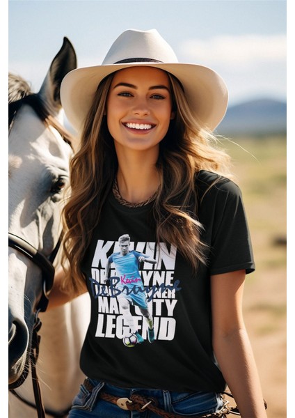 Kevin De Bruyne 17 Numara Forma Fotograf Baskılı Unisex Regular Fit Tişört T-Shirt