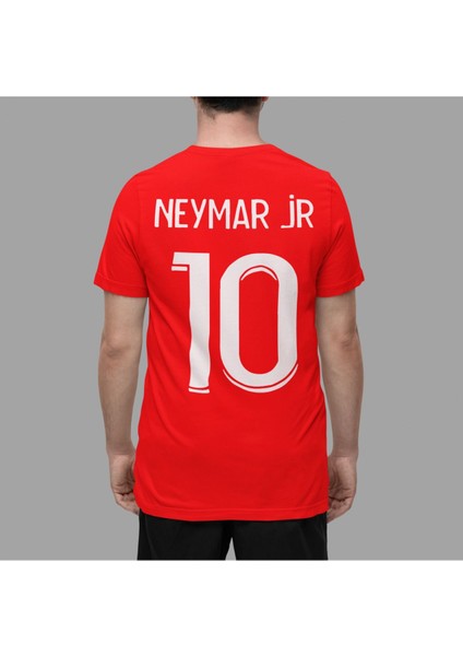 Neymar Da Silva Yazılı Sırt Legend 10 Numara Forma Baskılı Unisex Tişört