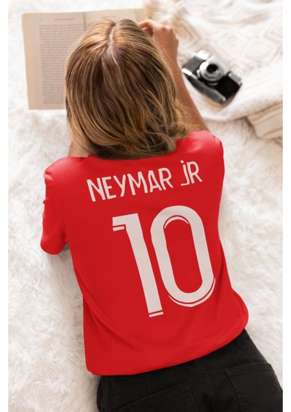 Neymar Da Silva Yazılı Sırt Legend 10 Numara Forma Baskılı Unisex Tişört