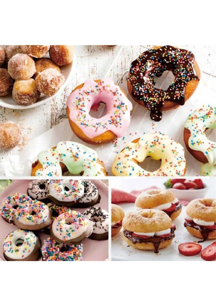 Mini Donut Makinesi 16 Delikli Donut Makinesi Çocuk Dostu Kahvaltı Için Mini Krep Makinesi Makinesi Kahvaltı Için Us Plug (Yurt Dışından)