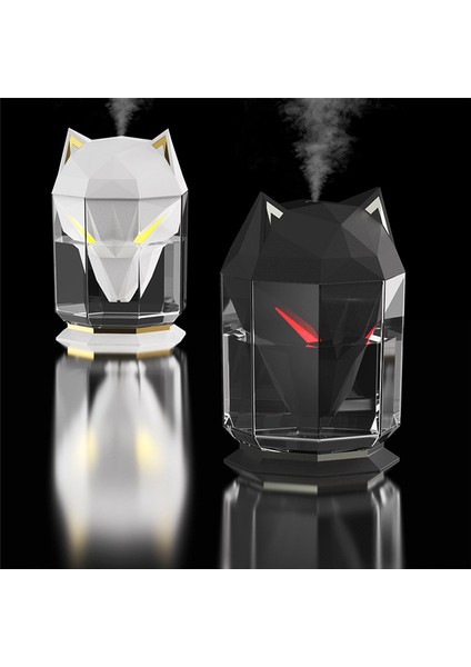 650ML Wolf Hava Nemlendirici USB Elektrikli Aroma Esansiyel Yağ Difüzörü Taşınabilir Soğuk Sis Spreyi Ev Için Beyaz (Yurt Dışından) modelleri