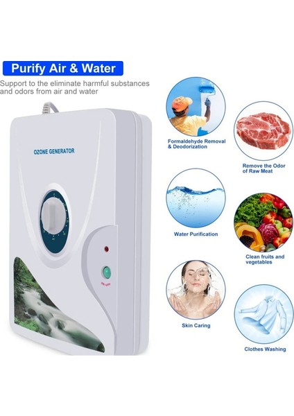 Taşınabilir Ozon Jeneratörü 600MG Su Ozonatörü O3 Ozon Makinesi Ev Havası, Su, Meyveler, Sebzeler Temiz Abd Fişi (Yurt Dışından) fiyatları