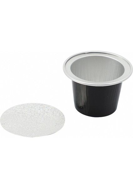 50 Takım Doldurulabilir Kahve Kapsülleri Bardak Tek Kullanımlık Kahve Kapsülleri Ambalaj Cafe Malzemeleri Nespresso Siyah (Yurt Dışından)