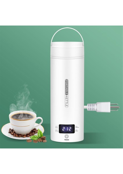 Seyahat Elektrikli Su Isıtıcısı Taşınabilir Küçük Mini Çay Kahve Su Isıtıcısı 304 Paslanmaz Su Isıtıcı LCD Abd Plug ile (Yurt Dışından)