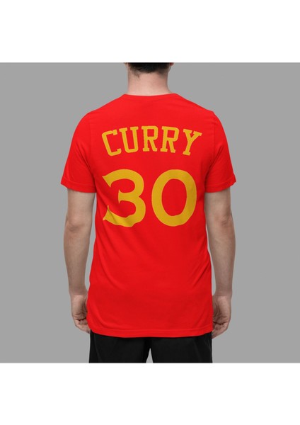 Biy Store Stephen Curry Golden State Forma Basketbol Tisort Kadın Erkek T-Shirt Mavi Basic Tişört