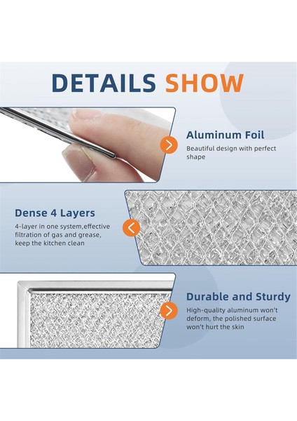 2 Adet W10208631A Mikrodalga Yağ Filtresi Alüminyum Ağ Filtresi Whirlpool Ge Maytag Mikrodalgalar Için Filtreyi Değiştirir (Yurt Dışından) fırsatları