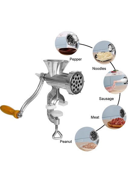 Manuel Kıyma Makinesi Alüminyum Alaşımlı Et Kıyma Sosis Doldurma Dolgu Makinesi Ev Domuz Kıyma El Kumandalı Aletler (Yurt Dışından)