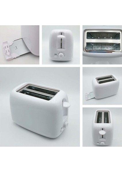 Retro Tost Makinesi 2 Dilim 6 Fonksiyonlu, Paslanmaz Çelik Tost Makinesi Çıkarılabilir Kırıntı Tepsisi, Taban Altı Kablo Saklama Abd Fişi (Yurt Dışından) indirimleri