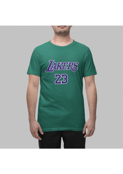 Biy Store Lebron James Los Angeles Lakers Takım Forma Basketbol Kadın Erkek T-Shirt Beyaz Basic Tişört