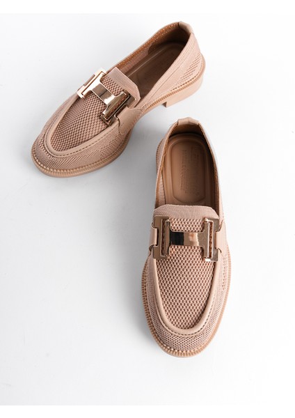 Capone Outfitters Triko H Tokalı Kadın Loafer Ayakkabı