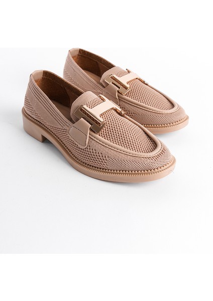 Capone Outfitters Triko H Tokalı Kadın Loafer Ayakkabı