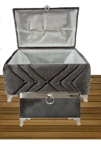 Sonem Sandık Gelin Damat Bohça Nişan Sandığı 2'li 0323 modelleri