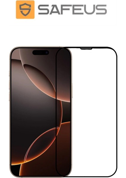 iPhone 16 Pro Tam Kaplayan Toz Filtreli Ekran Koruyucu Cam