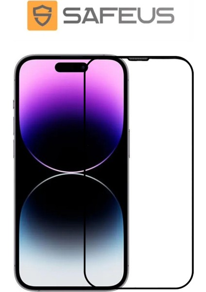 iPhone 14 Pro Max Tam Kaplayan Toz Filtreli Ekran Koruyucu Cam