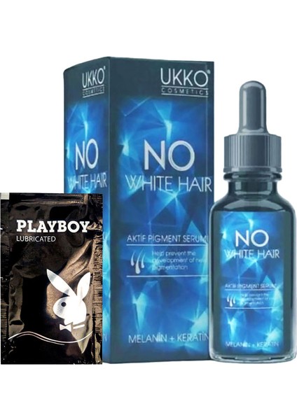 No White Hair 50 Ml Aktifpigment Melanin Kratin Saç Serumu + 1 Jel Kozme:0018