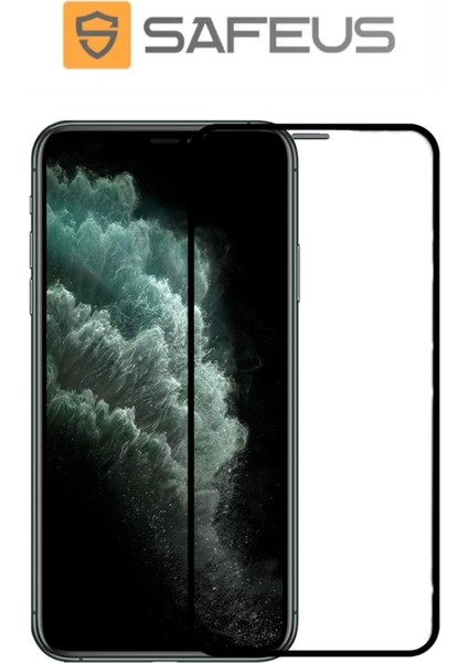 Apple iPhone 11 Pro Max Tam Kaplayan Toz Filtreli Ekran Koruyucu Cam