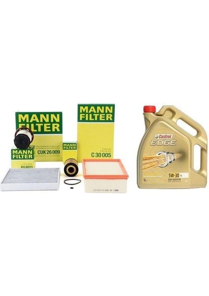 Volkswagen Golf 7 1.6 Tdı Periyodik Bakım Seti Motor Yağlı Mann Castrol Motor Yağlı