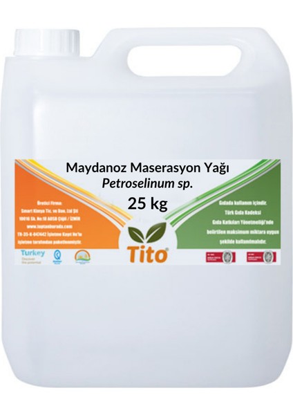 Maydanoz Maserasyon Yağı Petroselinum  25 kg