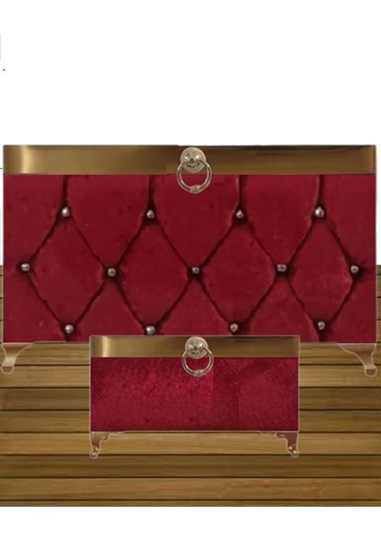 Sonem Sandık Gelin Damat Bohça Nişan Sandığı 2'li 0323 fiyatları