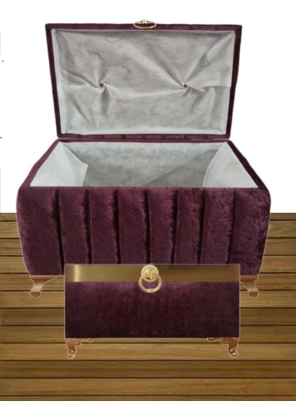 Sonem Sandık Gelin Damat Bohça Nişan Sandığı 2'li 0440