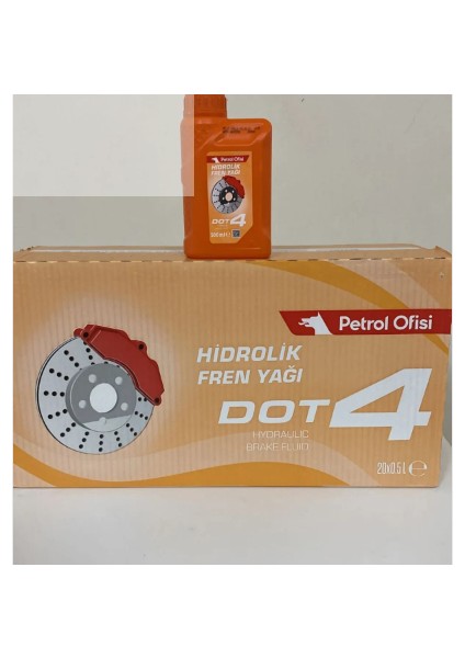 Dot 4 Fren Hidrolik Yağı 500 ml x 20 Adet