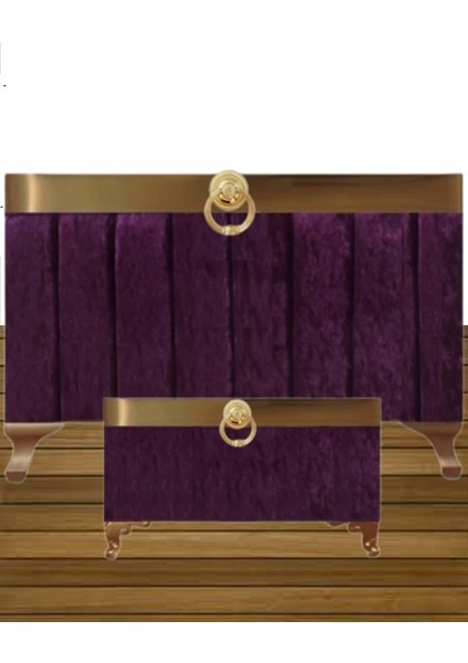 Sonem Sandık Gelin Damat Bohça Nişan Sandığı 2'li 0440 fiyatları